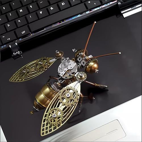 Mechanical Metal DIY 3D Bumblebee Model Kits Puzzle for Adults Insect Brass Puzzle Steampunk Electric Mechanical, Assembly DIY Gift Craft Hobby for Men (Bumblebee) - style: Bumblebee