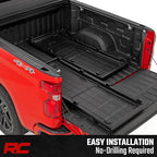 Rough Country Slide-Out Truck Bed Cargo Tray - Long Bed Organizer for 5'7"+ Beds, Heavy-Duty Polyethylene, UV-Protected, Easy Tailgate Access