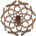 WOODEN.CITY Kinetic Wall Art Sculpture Ornate Geometric, Model Size 37.4 x 27.55 in, Hypnotic Wooden Decor for Office, Home, Living Room, Bedroom, or Kitchen - Stress Relief and Creative Energy Boost