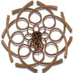WOODEN.CITY Kinetic Wall Art Sculpture Ornate Geometric, Model Size 37.4 x 27.55 in, Hypnotic Wooden Decor for Office, Home, Living Room, Bedroom, or Kitchen - Stress Relief and Creative Energy Boost