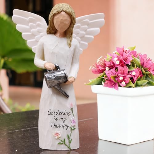 Gardening Gifts for Women, Gift for Gardeners Woman, Garden Gifts Women, Unique Gardening Gift, Garden Angel, Sculpted Hand-Painted Angel Figurine - style: gardening gifts