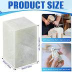 Sasylvia 2 Pcs Soapstone for Carving Block, 5 x 3 x 3 Inch, Soapstone Sculpture Carving DIY Arts Crafts for Block Seal Engraving Kit Adults