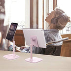 Doboli Cell Phone Stand, Valentine's Day Gifts for Teens Girls Boys Adults Women Men Mom Wife, Phone Stand for Desk, Phone Holder Stand Compatible with iPhone and All Mobile Phones Tablet, Pink - color: rose gold pink