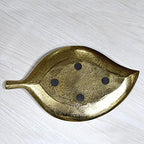 BBH Home's Handmade Gold Novelty Shaped Aluminium Tray 10.82 x 6.10 x 0.78 AMBBVK037AB2020 - color: Gold