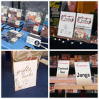 NIUBEE Slanted Back Acrylic Sign Holder 8.5 x 11 Inches, Clear Plastic Sign Holder Paper Display Table Stand for Office, Store, Restaurant (3 Pack)