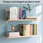20 Pieces Book Ends for Shelves Heavy Duty Bookends Non-Skid Metal Book Holders Black Tree Design Modern Bookends for Shelves Office Home Decorative Book Stopper for Books CD(10 Pair)