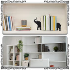 Geelin Elephant Metal Bookends Set of 2 Styles Book Ends for Shelves Bookshelf Home Office Desk Bookshelf Decor Gift for Elephant Lovers and Reading Enthusiasts - style: Elephant