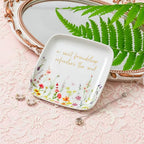 Crisky Jewelry Ring Dish for Women Christian Gifts Trinket Tray Inspirational Friendship Gifts for Friend Birthday Jewelry Tray for Her Sisters Besties Verse: Sweet Friendship –Proverbs 27:9 - style: Friend - A Sweet Friendship Refreshes The Soul
