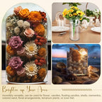 Qunclay 4 Pcs Acrylic Flower Vase Plastic Cylinder Vase for Centerpiece Decorative Clear Acrylic Cylinder Containers Break Resistant Round for Home Party Table Deco(5 x 10 Inch) - size: 5 x 10 Inch