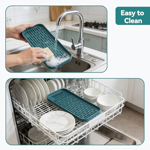 Drip Tray for Drink Dispenser, 1 Pack Blue Non-slip Drip Pan for DD&HAPP Glass Drink Dispenser - color: Blue 1 Pack