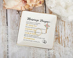 Christian Wedding Gifts for Couple, Marriage Prayer 4" Ceramic Jewelry Dish for Women, Religious Wedding Gift for Newlyweds, Wife - Married Couples Anniversary - Mr & Mrs, Bridal Shower Gift - color: Marriage Prayer