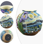 Starry Night Vase Plant Pot Unique Planters for Indoor Plants and Outdoor Plants - Unique Plant Pots and Vases for Home Decor Pot Comes with a Drainage Hole