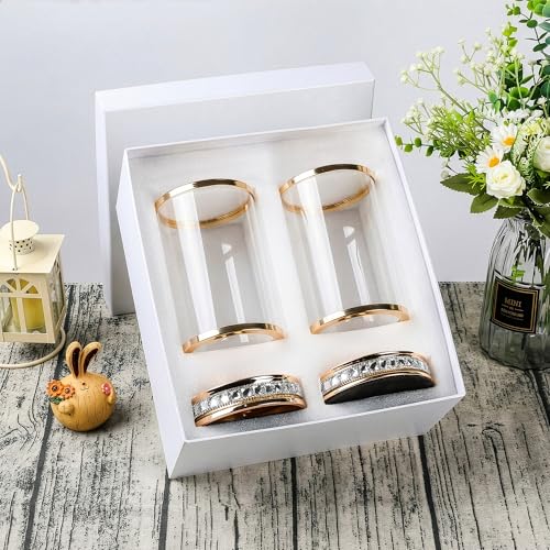 2pcs Hurricane Candle Holder, Pillar Candle Holders with Clear Glass Sleeve, Small Crystal Lantern for Fall Thanksgiving Christmas Holiday Dining Table Centerpiece (Gold) - color: Gold