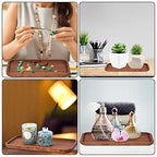 9.84in Wooden Vanity Tray, Bathroom Tray Countertop Organizer Tray for Candle Perfume Soap Dispenser Jewelry Keys