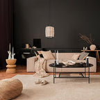 47th & Main Modern Candleholder Ceramic Pedestal Candle Holder, 8" Tall, Matte Black - size: 8" Tall