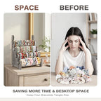TOPNEW 4 Tier Wooden Bracelet Holder,Scrunchie Bangle Watch Necklace Display Storage Jewelry Holder Stand Display Organizer,Antique White - color: 4 Tier Antique White