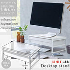 LIHIT LAB Desktop Stand with Drawer, 9.8 x 15.4 x 6.3 Inches, White (A7342-0) - color: White, size: 9.8" x 15.4" x 6.3", style: Drawer