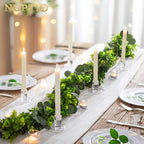 NUPTIO Glass Candle Stick Holder: Set of 10 Clear Small Taper Candlestick Holders for Tapered Candles Bulk Crystal Short Tapers Candlesticks Candleholder for Dining Table Fireplace Mantle Decor - size: 10 Pcs