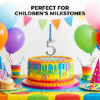 20 PCS (2 Sets) Reusable Number Candle Holder Set for Birthday Cakes - Metal Number Candle Holders Stand - Silver Cake Topper Decorations