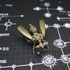 3D Steampunk Metal Fruit Fly Model Kit – DIY Mechanical Brass Insect Puzzle for Adults, Retro Collectible Assembly Craft, Unique Home Office Decoration Gift (Fruit Fly) - style: Fruit Fly
