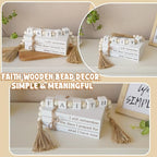 Farmhouse White Fake Decorative Books for Home Office Decor - Religion Christian Faith Aesthetic for Living Room, Console Table, Bookshelf, Tv Stand, Entryway