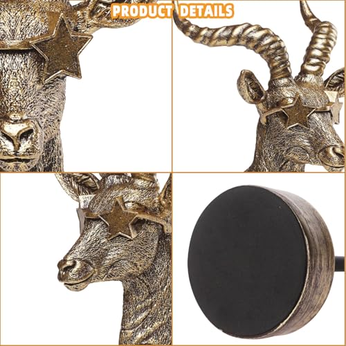 Handcrafted Resin Sculpture (Antelope)- Modern Home Decor Accent, Trending Living Room & Office Decor, Elegant Tabletop & Shelf Decor for Desk, Bookshelf, Nightstand - Unique Gift Idea - style: Antelope