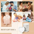 Shappy 12 Pcs Ceramic Jewelry Tray 4.5 in Ring Dish Bulk Decorative Trinket Dish for Bridal Christmas Birthdays Gifts - style: Heart