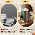 Hicarer Dragon Metal Bookends Push Dragon Bookends Cute Book Ends for Shelves Decorative Home Office Desk Bookshelf Gift for Reading Enthusiasts Family - style: Dragon