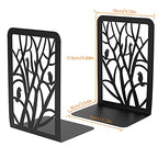 Book Ends Metal Bookends Heavy Duty Non-Skid Bookend Book Holder Bookend Supports Premium Iron Book Stopper for School Home Office Study Room(7x4.7x3.5inch)