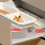 Plastic Drawers Organizer for Office Bathroom Bedroom Kitchen Desk - 1 Layers More White Storage Tray - Expandable 11.4-18.1 Inches (DEEP 2.3") - size: DEEP 2.3"