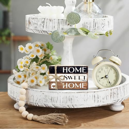 Mini Decorative Books For Home Decor, Small Wood Book Stack For Table Decor, Home Decor Book For Living Room Mantel, Farmhouse Stacked Books Decorative（L34） - color: Black white brown