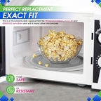 Microwave Plate Replacement 12-3/4” for 4358641 8172138 R9800455 Whirlpool Microwave Glass Plate - Rotating Glass Microwave Turntable Plate Oven Spinning Dish Tray For Better Reheating and Cooking - size: 12.75"
