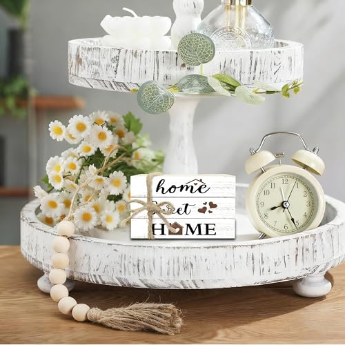 Mini Decorative Books For Home Decor, Small Wood Book Stack For Table Decor, Home Sweet Home decoration Books For Living Room Bookshelf, Farmhouse Stacked Books decoration（L47) - color: home sweet home 2