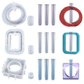 Resin Molds for Vase YIRUZWRD Silicone Mold Epoxy Resin Mold for Plant Propagation Station Resin Casting Vase Mold with 9 Test Tubes for Hydroponic Plants Flowers - color: 3 vase mold 9 tubes