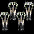 4PCS 5 Arm Candelabra,Clear Centerpiece for Table,Acrylic Centerpiece Stand for Wedding Reception,Acrylic Candle Holder for Event Celebration Wedding Birthday Home Christmas - size: 23.6inch-4pcs