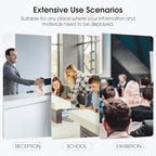 MaxGear Acrylic Brochure Holder 6 x 8 inch, Display Stand Plastic Clear Flyer Holders for 5.5 x 8.5 inch, 5 x 7 inch Menu, Literature, Trifold Pamphlet, Magazine, Countertop or Wall Mount, 2 Pack - size: 6"x9"-2 pack