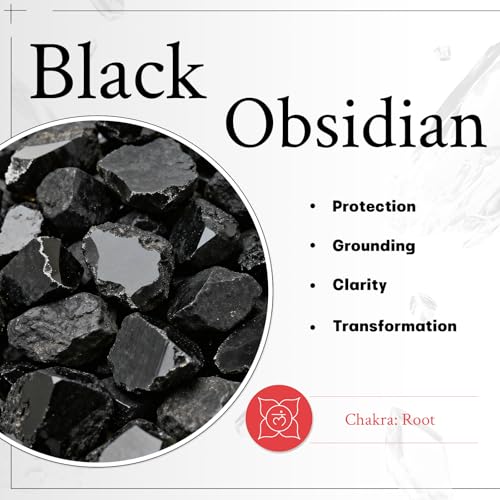 mookaitedecor Black Obsidian Owl Statue Sculpture Stone, Carved Animals Night Owl Figurine Crystal Ornament for Desktop Office Home Decor - color: Black, size: 2.36 inch