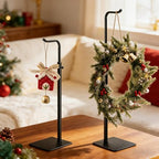 2 Pack Purse Holder Handbag Display Stand: Hanger Rack Showing Bags, Purses, and Wreath, Adjustable Black Hook Stand for Tabletop, Closet, Desk, and Retail Use for Vendors - color: Black