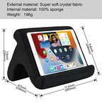 SAMHOUSING Tablet Pillow Stand - 3 Viewing Angles, Compatible with Tablets, Phones & iPad Pro 9.7, 10.5, 12.9 Air Mini 4, Kindle, E-Reader & Books (Black) - color: Black