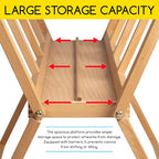 MEEDEN Folding Large Print Rack - Wooden Art Storage Rack - Artist Storage and Display Rack for Canvas Artwork Prints Frame Panels Art Gallery Shows Studios - size: Large