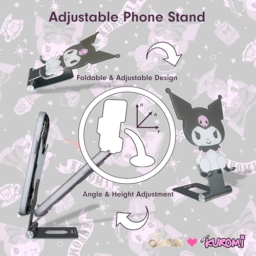 Sonix x Sanrio Character Phone Stand | Adjustable Cell Phone Holder, Desk Stand, Dock | Kuromi - color: Kuromi