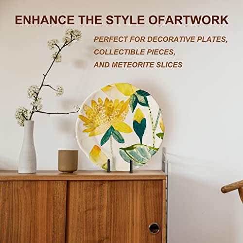 Hoewina 5 Pack 8 Inch Plate Stands for Display, Plate Holder Display Stands, Metal Frame holder stand for Book, Picture, Decorative Plate, Photo and Platter, Tabletop Art