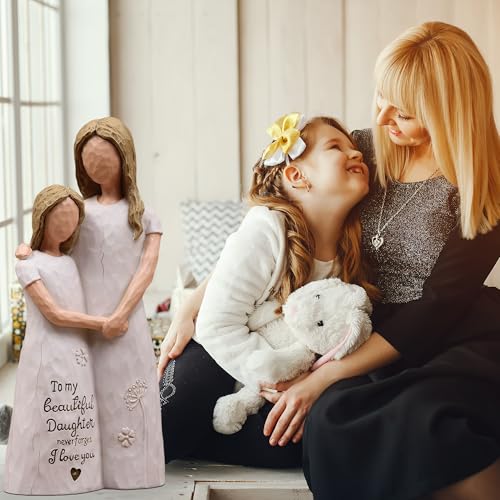 Daughter Gifts from Mom, Daughter Birthday Gifts, Sculpted Hand-Painted Figurine - color: Daughter Gifts