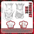 Seenelling 2 Pack Chef Gnome Ready to Paint Your Own Statues 4'' DIY Unpainted Ceramics Figurines Kit Blank Paintable Ceramics Art and Crafts Decorations - style: Chef Gnome