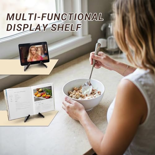 Yuoyar Wooden Cookbook Stand for Kitchen Counter - Detachable Recipe Book Holder - Kitchen Decor and Accessories