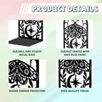 Peacoblue Metal Bookends for Shelves, Modern Decorative Heavy Duty Study Book Support Stoppers for Office, Desk, Shelf, Room 5.3"x4.3"x7.9" Cast Iron Simple Tall Bookends, 1 Pair (Moth) - style: Moth