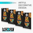 MODGY Expandable Flower Vase, Plastic Decorative Modern Foldable Printed Vases for Centerpieces for Wedding, Dining Table, Home Decor, Living Room, Bathroom, Office, Sunflowers, 4 Pack - style: 4 Pack