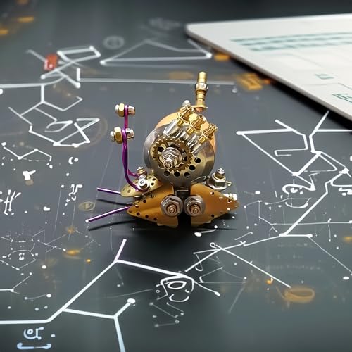 3D Steampunk Mechanical Snail Model Kit – DIY Metal Brass Puzzle for Adults, Retro Collectible Robot Sculpture Craft Gift (Snail-O) - style: Snail-O