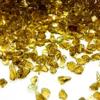 2lb Curshed Brown Glass Chips for Crafts Art Resin - color: Brown