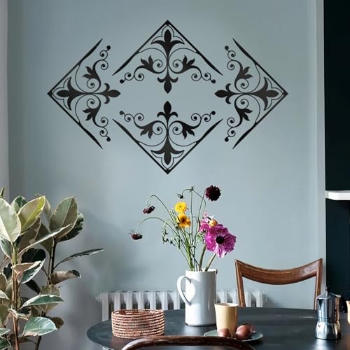 cape leadwort 4 Pcs Black Metal Scroll Wall Decor, Vintage Floral Scroll Metal Wall Art, Waterproof & Easy to Hang Metal Wall Sculptures for Living Room, Bedroom, Bathroom, Farmhouse - color: 4Scroll